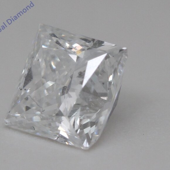 Princess Natural Diamond Pendant 14K Gold (2.01 Ct D Si1) Gia C54200015 - Picture 6 of 6